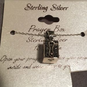 NWT- Sterling Silver 18” Chain & Prayer Box Charm
